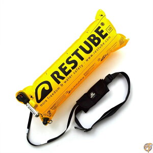 Restube BEACH One-Pull Inflatable Water Safety Buoy | Float Buoyancy Aid for Swimming, Fishing, Sailing & SUP Compact One Size Fits All Survival Kickboard