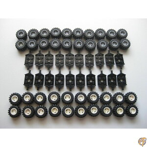 �y�N�[�|���z�M���zLEGO City - Wheel, Tire and Axle Set Black, White, Light Gray, 100 Pieces Total