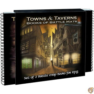 Loke Towns & Taverns Books of Battle Mats�A�u���b�N�B