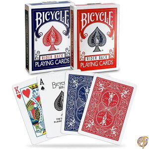 �y�ő�1000�~�N�[�|��!4��&5���zBicycle Standard Rider Back Playing Cards, 2 Decks of Red and Blue