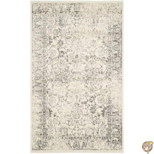 �y�N�[�|���z�M���zSafavieh Adirondack Collection ADR109B Grey and Black Oriental Vintage Distressed Area Rug (6' x 9')