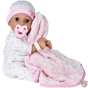yő2000~N[|26ԁzAdora Adoption Baby "Precious" 16 Inch Vinyl Girl Newborn Weighted Soft Cuddle Body Doll Toy Gift Set with Open Close Brown Eyes for 3 Year old kids and up 141msAn