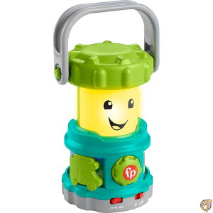 y300~N[|zMzFisher-Price Baby Learning Toy Laugh & Learn Camping Fun Lantern, Pretend Gear with Lights Music for Infants Ages 6+ Months