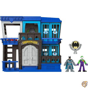 Imaginext DC Super Friends Batman Toy Gotham City Jail Recharged Playset with 2 Figures for Pretend Play Ages 3+ Years