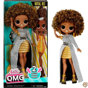 �y�X�[�p�[�Z�[��!�N�[�|���z�M���zLOL Surprise OMG Royal Bee Fashion Doll with Multiple Surprises Including Transforming Fashions and Fabulous Accessories - Great Gift for Kids Ages 4+