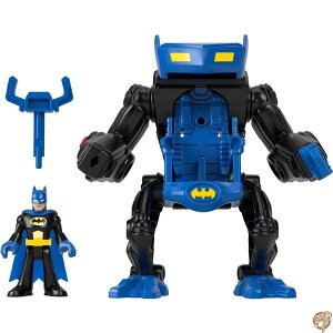 Imaginext DC Super Friends Batman Toys, Battling Robot with Figure and Lights for Preschool Pretend Play Ages 3-8 Years