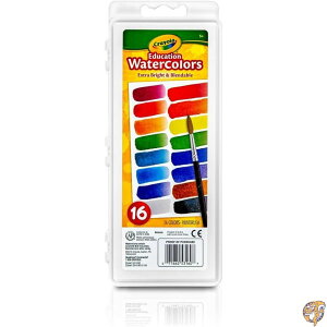 Watercolors, 16 Assorted Colors