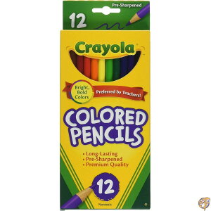 (pack of 3, Assorted) - Crayola 68-4012 Coloured Pencils, 12-Count, pack Assorted Colours