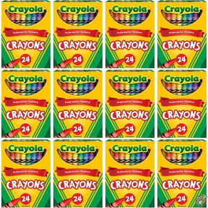 yő2000~N[|25`zCrayola Crayons Bulk, 12 Crayon Packs with 24 Assorted Colors