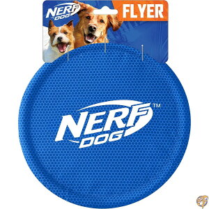 y1000~OFFN[|10/1zNerf Dog Nylon Flying Disk Toy, Large, Blue by