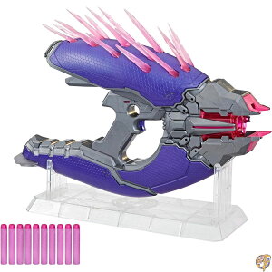 Nerf LMTD Halo Needler Dart-Firing Blaster, Agujas iluminadas, Tambor Giratorio de 10 Dardos, Dardos Elite, Tarjeta Juego con Contenido en el