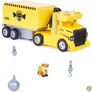 y|Cg2{_tf[zPaw Patrol, Rubble 2 in 1 Transforming X-Treme Truck with Excavator Toy, Crane Lights and Sounds, Action Figures, Kids Toys for Ages 3 up