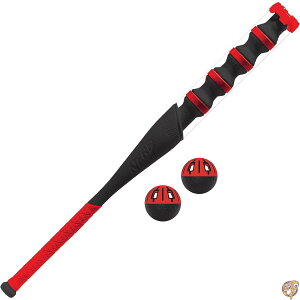 y555~N[|zMzNERF Power Blast Kids Baseball Bat and Ball Set - Plastic with Extra Grip Bands Official