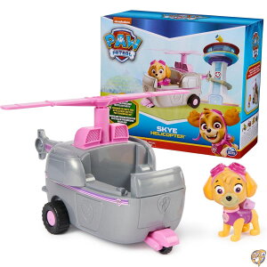 Paw Patrol Skye's Helicopterおもちゃの乗り物 コレクションアクションフィギュア付き 持続可能な考え方 男の子&女の子向け 対象年齢3歳以上