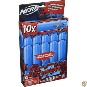 NERF Mega XL Dart Refill, Includes 10 Whistler Darts, Largest Darts Ever, Makes Whistling Sound When Fired