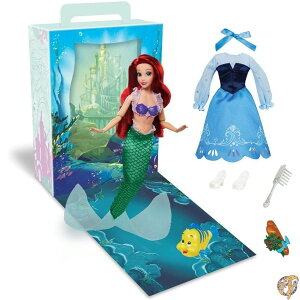 �y�ő�1500�~�N�[�|��10������zStore Official Ariel Story Doll, The Little Mermaid, 11 Inch, Fully Posable Toy in Glittering Outfit - Suitable for Ages 3+ Figure, Gifts Girls, New 2023