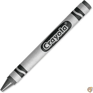 yő2000~N[|25`zCrayola Bulk Crayons, Regular Size - Gray (52-0836-052)