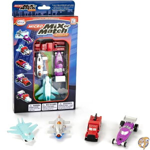 POPULAR PLAYTHINGS マイクロミックスまたはマッチカー デラックス4個セット おもちゃの車 おもちゃ 消防車 おもちゃ飛行機