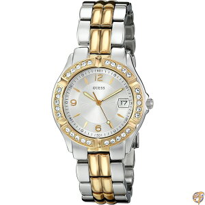 GUESS Women's U0026L1 Dazzling Sporty Silver & Gold-Tone Mid-Size Watch/�Q�X/�r���v/���s�A���i