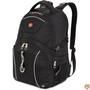 SWISSGEAR 3258 College Business Travel Everyday Men's and Women's Effortless Backpack Black 141�m���s�A���n