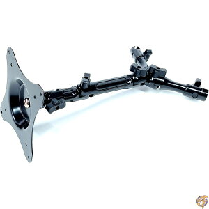 【1000円/555円クーポン配信中】Top Mount テレビ/モニター用 ヘッドレストマウントブラケット ショートタイプ アルミニウム合金 頑丈 全金属製 VESA規格 75&100mm間隔の穴付きスチールプレート付