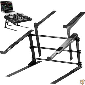 【1000円/555円クーポン配信中】【Pyle ラップトップスタンド 持ち運び可能 高さ調節可能】 ポータブル パソコンスタンド スタンディングテーブル、重量 2.6KG 滑り止め付き DJミキサー、音響機