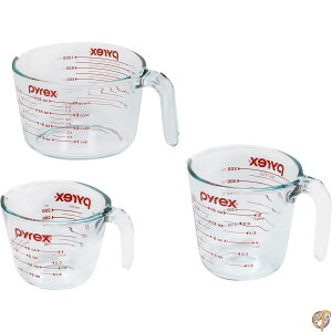 Pyrex 3-Piece Glass Measuring Cup Set by