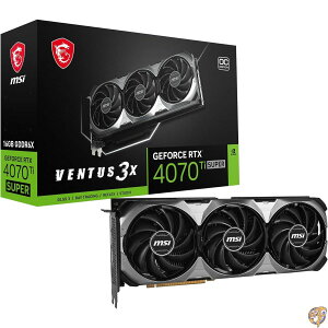 �y�|�C���g2�{!19��-20���zMSI GeForce RTX 4070Ti SUPER 16G VENTUS 3X OC PCIe4.0 ��3�X���b�g���E3�t�@������ �O���t�B�b�N�X�J�[�h VD8728