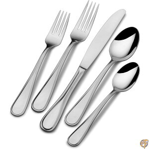 Mikasa Bravo 65-Piece Stainless Steel Flatware Set, Service for 12 by