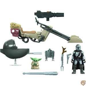 X^[EEH[Y ~bVEt[g ~jtBMA r[NpbN }_A with Xs[_[oCN / STAR WARS 2020 MISSION FLEET Figure & Vehicle Pack MANDALORIAN WITH SPEEDER BIKE ysAiz