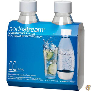 y|Cg2{_tf[zSodaStream Source Carbonating Bottles (Twin Pack), 5 L, White by