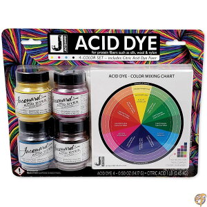 yN[|zMzJacquard Products Acid Dye 4 Color Set with Citric Acid, Yellow, Multicolored [sAi]