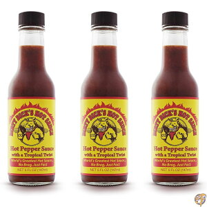 Dirty Dicks Original Hot Sauce, 5 Fl Oz - Award-Winning Blend of Habanero, Tropical Fruits & Spices (Pack 3)�@�z�b�g�\�[�X ���h �h�� �\�[�X �C�O �A�����J �M�t�g �X�p�C�V�[�@�܂Ƃߔ���