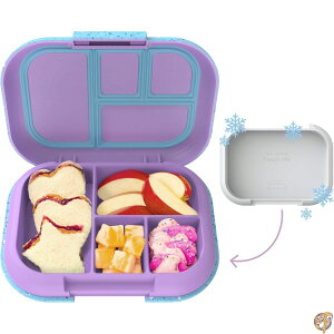 �y�ő�1000�~�N�[�|��!4��&5���zBentgo Kids Chill Lunch Box - Confetti Edition Designed Leak-Proof Bento & Removable Ice Pack 4 Compartments, Microwave Dishwasher Safe, Patented, (Vivid Orchid)