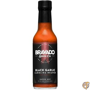 �y�ő�1500�~�N�[�|��10������zBlack Garlic And Carolina Reaper Hot Sauce By Bravado Spice FEATURED ON HOT ONES Gluten Free, Vegan, Low Carb, Paleo All Natural 5 oz Bottle Award Winning Gourmet