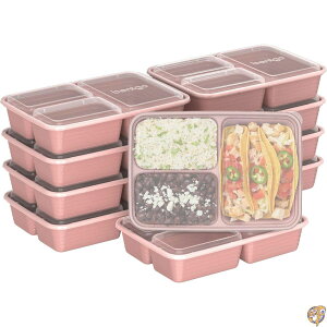 y|Cg3{!1428ԁzBentgo 20-Piece Lightweight, Durable, Reusable BPA-Free 3-Compartment Containers - Microwave, Freezer, Dishwasher Safe Rosette Glitter