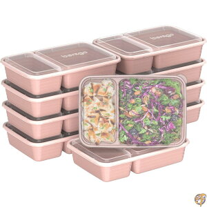 �y�N�[�|���z�M���zBentgo 20-Piece Lightweight, Durable, Reusable BPA-Free 2-Compartment Containers - Microwave, Freezer, Dishwasher Safe Sweet Pea Glitter