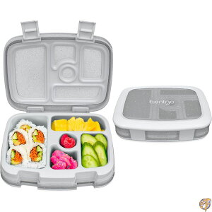 �y�ő�1000�~�N�[�|���zBentgo Kids 5-Compartment Lunch Box - Glitter Design for School, Ideal Ages 3-7, Leak-Proof, Drop-Proof, Dishwasher Safe, & Made with BPA-Free Materials (Glitter Edition Silver)