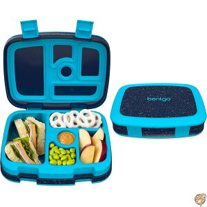 �y�ő�1000�~�N�[�|���zBentgo Kids 5-Compartment Lunch Box - Confetti Design for School, Ideal Ages 3-7, Leak-Proof, Drop-Proof, Dishwasher Safe, & Made with BPA-Free Materials (Confetti Edition Abyss Blue)