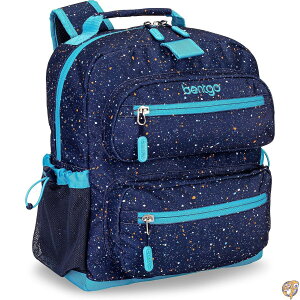 �y5���ő�1500�~�N�[�|���zBentgo Kids Backpack - Confetti Edition Designed Lightweight 14 for School, Travel & Daycare Roomy Interior, Durable Water-Resistant Fabric Loop Lunch Bag (Abyss Blue)