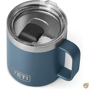 YETI Rambler Becher, 400 ml, vakuumisoliert, Edelstahl mit MagSlider-Deckel, Nordic Blue