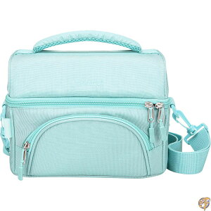 �y�ő�2000�~�N�[�|��10���`�zBentgo Deluxe Lunch Bag - Durable and Insulated Tote with Zippered Outer Pocket, Internal Mesh Padded & Adjustable Straps, 2-Way Zippers Fits Most Boxes (Coastal Aqua)
