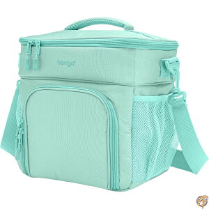 y1000~OFFN[|10/1zBentgo Prep Deluxe Multimeal Bag - Premium Insulation with Water-Resistant Exterior & Interior, Holds 5 Meals, Keeps Meals Warm or Cool for up to 8 Hrs Great All Day Meal (Coastal Aqua)