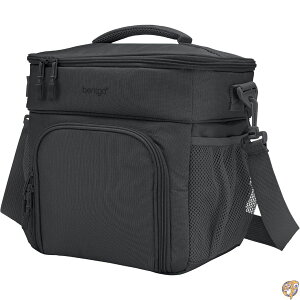 y1000~OFFN[|10/1zBentgo Prep Deluxe Multimeal Bag - Premium Insulation with Water-Resistant Exterior & Interior, Holds 5 Meals, Keeps Meals Warm or Cool for up to 8 Hrs Great All Day Meal Prepping (Dark Gray)