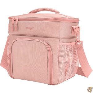 Bentgo Prep Deluxe Multimeal Bag - Premium Insulation with Water-Resistant Exterior & Interior, Holds 5 Meals, Keeps Meals Warm or Cool for up to 8 Hrs Great All Day Meal (Blush)