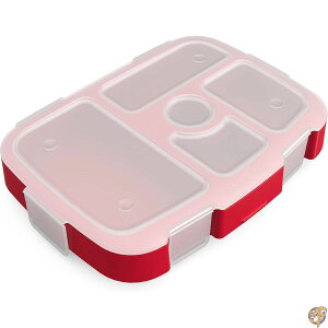 �y5���ő�1500�~�N�[�|���zBentgo Kids Prints Tray with Transparent Cover - Reusable, BPA-Free, 5-Compartment Meal Prep Container Built-In Portion Control for Healthy Meals At Home & On the Go (Rocket)