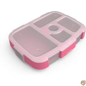 �y5���ő�1500�~�N�[�|���zBentgo Kids Prints Tray with Transparent Cover - Reusable, BPA-Free, 5-Compartment Meal Prep Container Built-In Portion Control for Healthy Meals At Home & On the Go (Pink Dots)