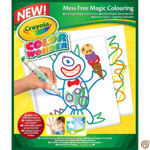 �y�ő�1500�~�N�[�|��10������zCrayola Colour Wonder Drawing Paper-30 Sheets Mess-Free Magic Colouring