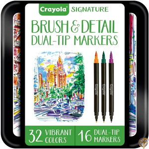 Crayola (NC[) M&ɍ fA`bv}[J[ qp ł̃ANeBreB 32F 16{