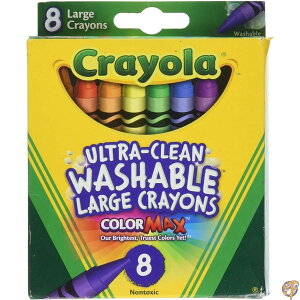 yN[|zMzCrayola Washable Crayons, Large, 8 Colors - 2 Packs by [sAi]